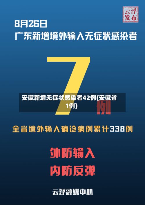 安徽新增无症状感染者42例(安徽省1例)-第2张图片