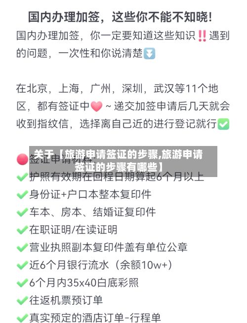 关于【旅游申请签证的步骤,旅游申请签证的步骤有哪些】