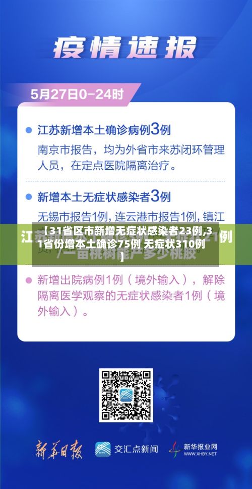 【31省区市新增无症状感染者23例,31省份增本土确诊75例 无症状310例】-第1张图片