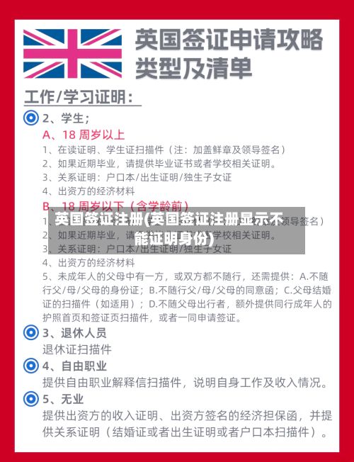 英国签证注册(英国签证注册显示不能证明身份)