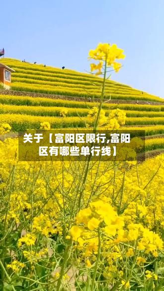 关于【富阳区限行,富阳区有哪些单行线】