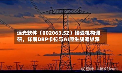 远光软件（002063.SZ）接受机构调研，详解DRP卡位与AI原生战略纵深-第2张图片