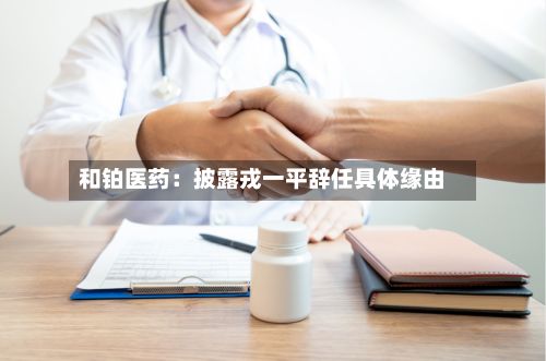 和铂医药:披露戎一平辞任具体缘由-第3张图片
