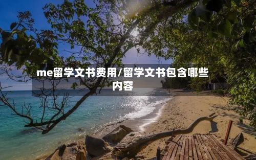 me留学文书费用/留学文书包含哪些内容