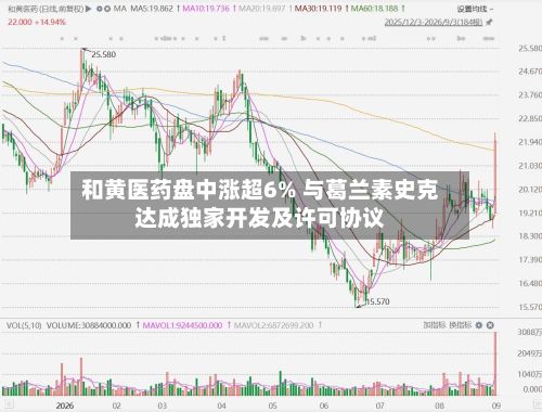 和黄医药盘中涨超6% 与葛兰素史克达成独家开发及许可协议-第1张图片