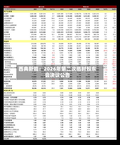 西典新能：2026年第二次临时股东会决议公告
