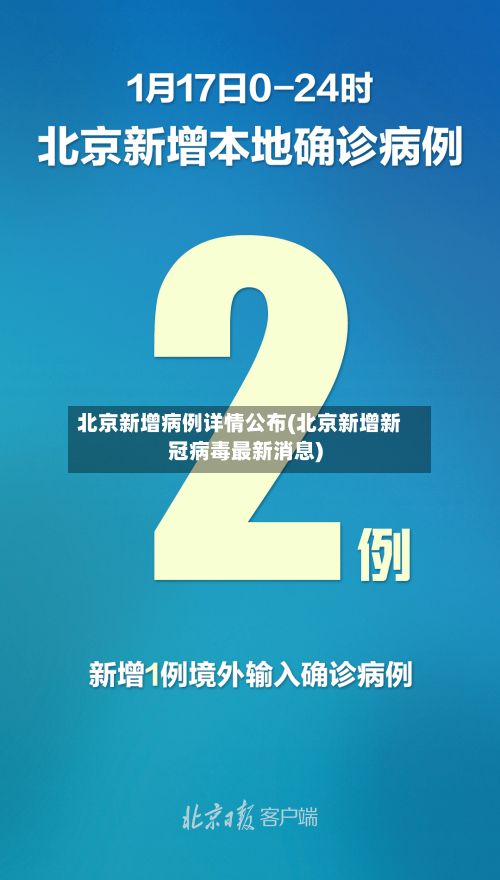 北京新增病例详情公布(北京新增新冠病毒最新消息)