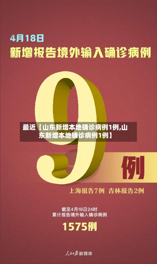 最近【山东新增本地确诊病例1例,山东新增本地确诊病例1例】