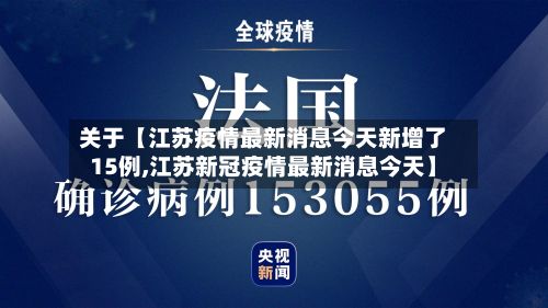 关于【江苏疫情最新消息今天新增了15例,江苏新冠疫情最新消息今天】