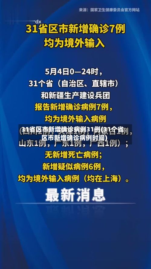 31省区市新增确诊病例31例(31个省区市新增确诊病例时间)-第2张图片