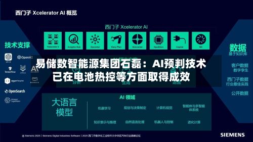 易储数智能源集团石磊：AI预判技术已在电池热控等方面取得成效-第2张图片