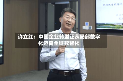 许立红：中国企业转型正从局部数字化迈向全链数智化-第2张图片