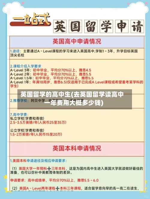 英国留学的高中生(去英国留学读高中一年费用大概多少钱)-第2张图片