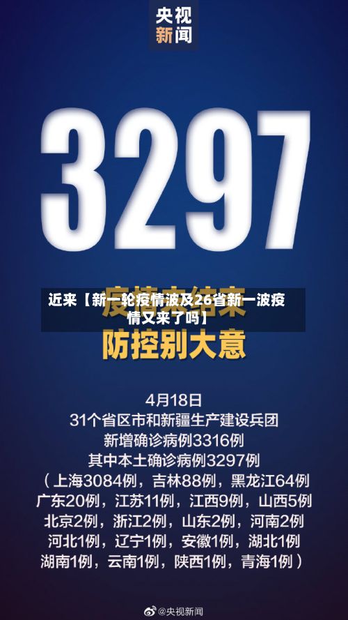 近来【新一轮疫情波及26省新一波疫情又来了吗】