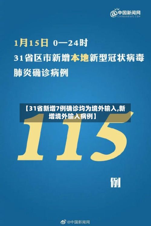 【31省新增7例确诊均为境外输入,新增境外输入病例】