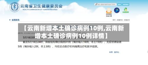 【云南新增本土确诊病例10例,云南新增本土确诊病例10例详情】-第2张图片