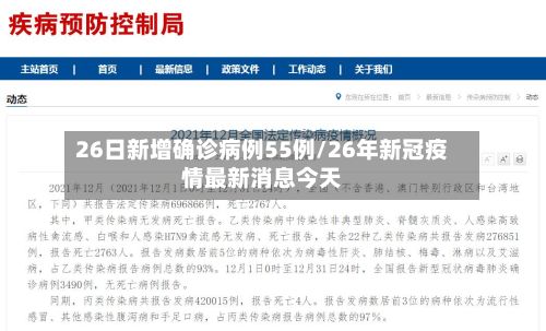 26日新增确诊病例55例/26年新冠疫情最新消息今天-第2张图片