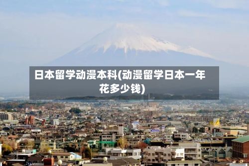日本留学动漫本科(动漫留学日本一年花多少钱)-第2张图片