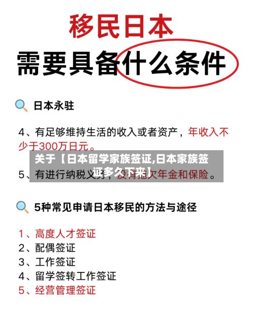 关于【日本留学家族签证,日本家族签证多久下来】-第2张图片
