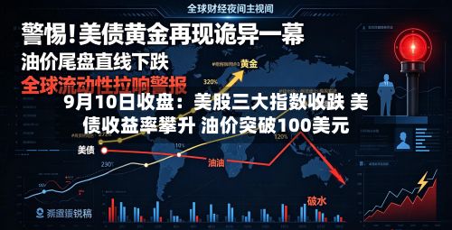 9月10日收盘：美股三大指数收跌 美债收益率攀升 油价突破100美元-第2张图片