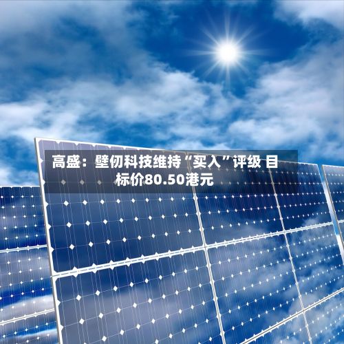 高盛：壁仞科技维持“买入”评级 目标价80.50港元-第2张图片