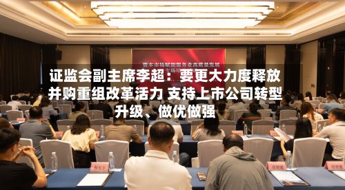 证监会副主席李超：要更大力度释放并购重组改革活力 支持上市公司转型升级、做优做强-第2张图片