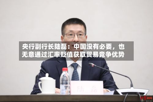 央行副行长陆磊：中国没有必要，也无意通过汇率贬值获取贸易竞争优势