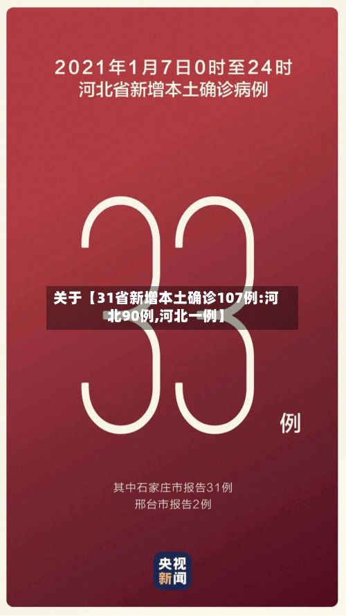关于【31省新增本土确诊107例:河北90例,河北一例】-第2张图片