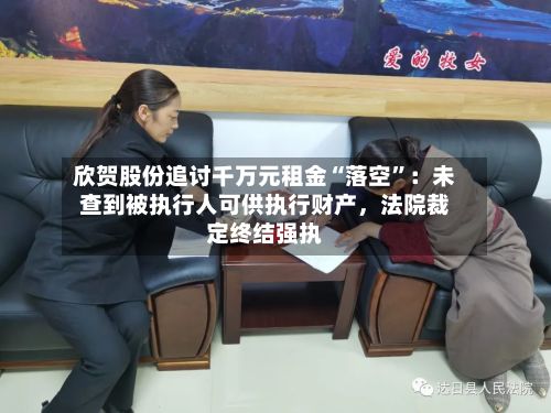 欣贺股份追讨千万元租金“落空”：未查到被执行人可供执行财产，法院裁定终结强执-第3张图片