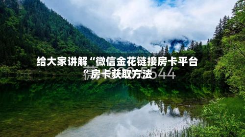 给大家讲解“微信金花链接房卡平台”房卡获取方法-第2张图片