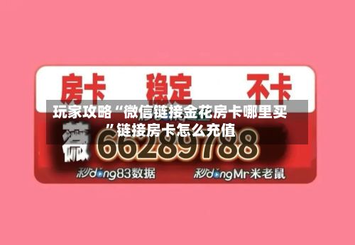 玩家攻略“微信链接金花房卡哪里买”链接房卡怎么充值-第2张图片