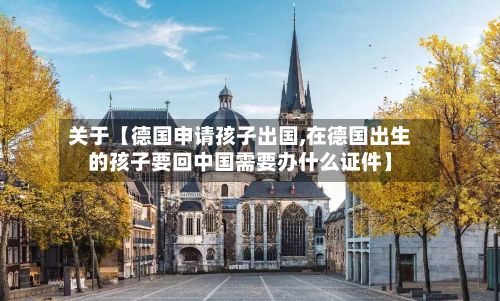 关于【德国申请孩子出国,在德国出生的孩子要回中国需要办什么证件】-第3张图片