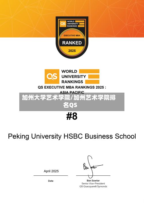 加州大学艺术学院/加州艺术学院排名QS-第2张图片