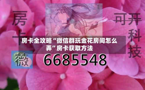房卡全攻略“微信群玩金花房间怎么弄	”房卡获取方法-第3张图片