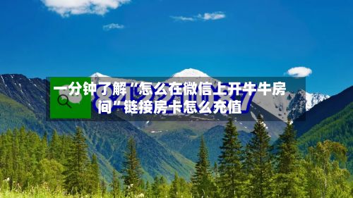 一分钟了解“怎么在微信上开牛牛房间”链接房卡怎么充值-第2张图片