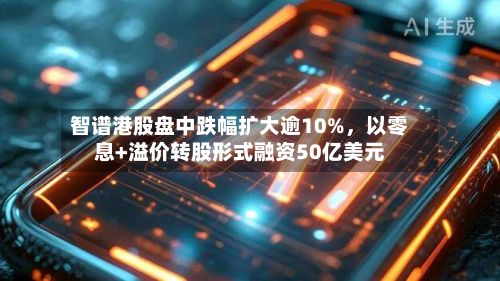 智谱港股盘中跌幅扩大逾10%，以零息+溢价转股形式融资50亿美元