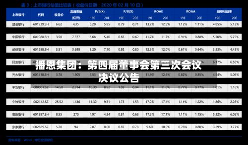 播恩集团：第四届董事会第三次会议决议公告