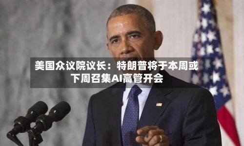 美国众议院议长：特朗普将于本周或下周召集AI高管开会