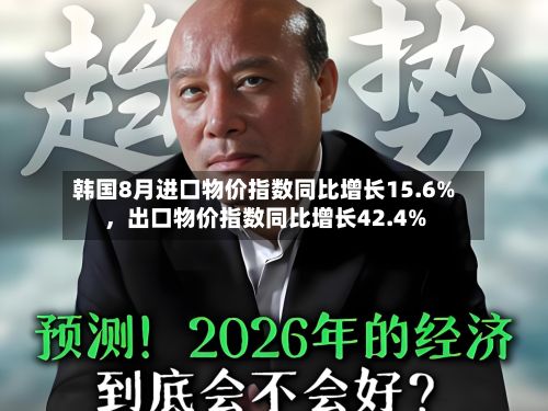 韩国8月进口物价指数同比增长15.6%	，出口物价指数同比增长42.4%-第2张图片