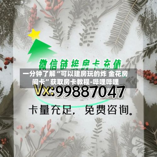 一分钟了解“可以建房玩的炸 金花房间卡	”获取房卡教程-哔哩哔哩-第2张图片