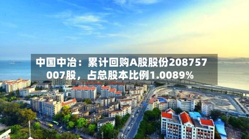 中国中冶：累计回购A股股份208757007股，占总股本比例1.0089%
