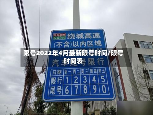 限号2022年4月最新限号时间/限号时间表-第2张图片