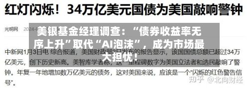 美银基金经理调查：“债券收益率无序上升”取代“AI泡沫”，成为市场最大担忧！