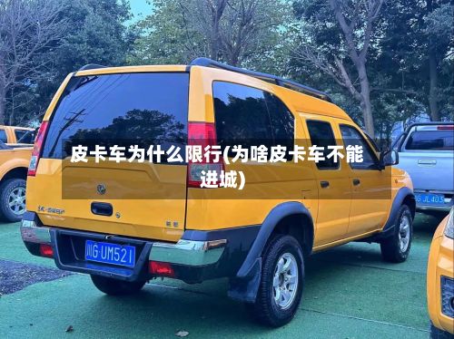 皮卡车为什么限行(为啥皮卡车不能进城)