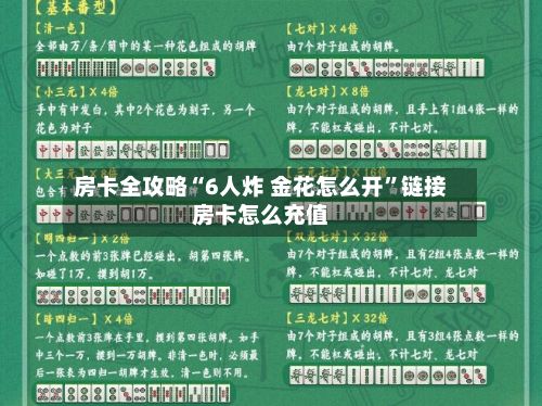 房卡全攻略“6人炸 金花怎么开	”链接房卡怎么充值-第3张图片