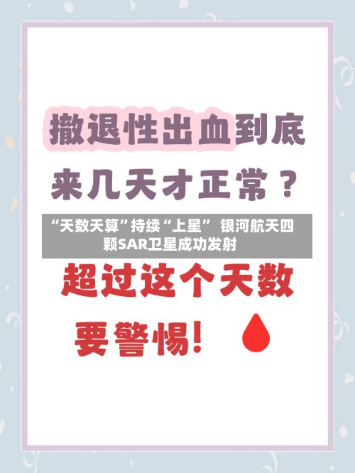 “天数天算”持续“上星”  银河航天四颗SAR卫星成功发射