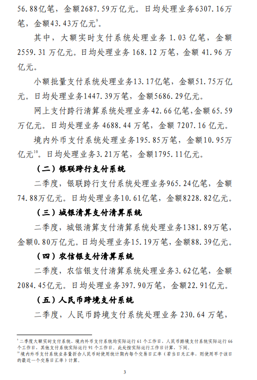 央行：截至二季度末 全国共开立银行账户156.58亿户