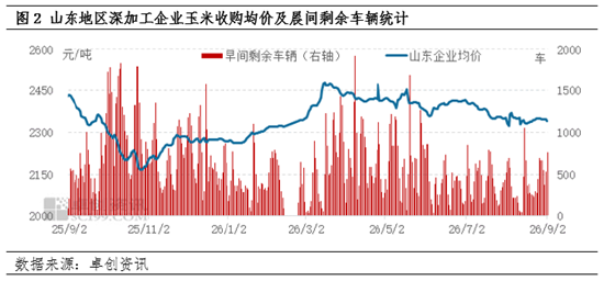 新季玉米上市窗口期开启	，玉米淀粉现货市场价格不断承压